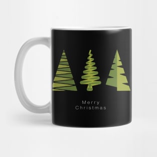 Modern Christmas Trees Design - Abstract Christmas Trees Basic Geometric Shapes Mug